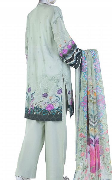Junaid Jamshed Sea Mist Lawn Suit | Pakistani Lawn Dress in USA- Image 2