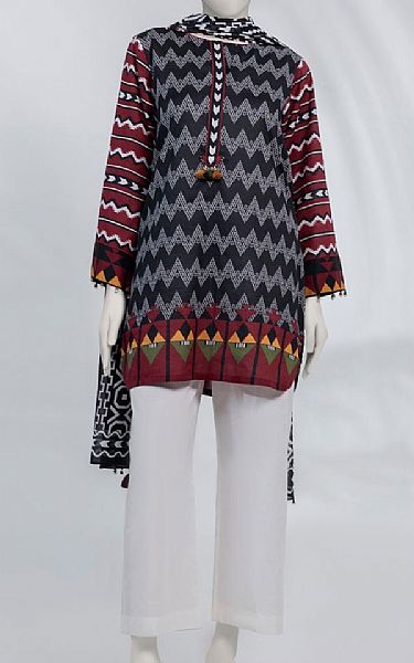 Junaid Jamshed Multi Lawn Suit (2 pcs) | Pakistani Lawn Dress in USA- Image 1