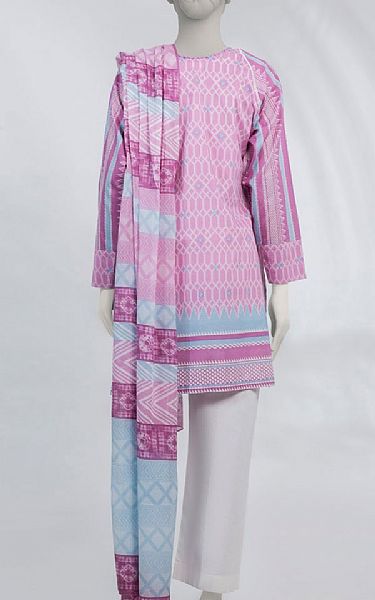 Junaid Jamshed Pink Pearl Lawn Suit (2 pcs) | Pakistani Lawn Dress in USA- Image 2