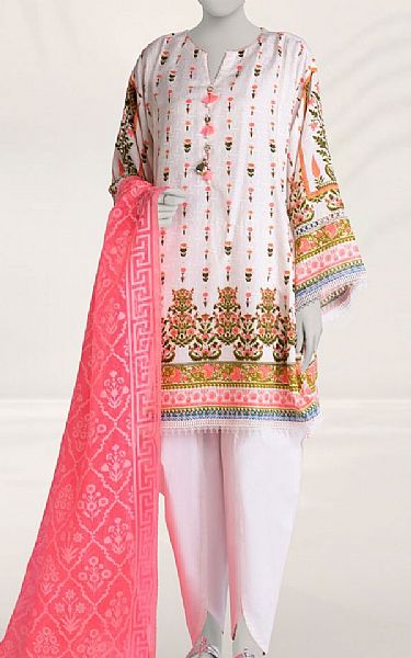 Junaid Jamshed Pale Pink Dobby Suit (2 pcs) | Pakistani Lawn Dress in USA- Image 1