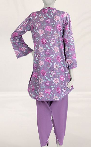 Junaid Jamshed Lilac Liminal Suit (2 pcs) | Pakistani Lawn Dress in USA- Image 2