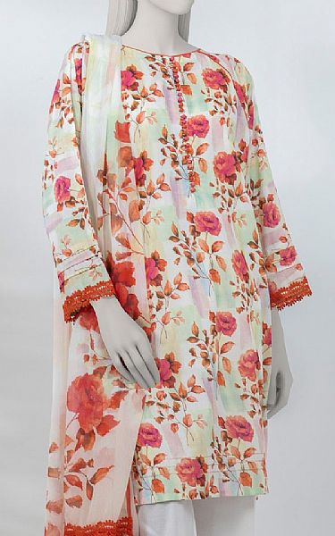 Junaid Jamshed Multi Lawn Suit (2 pcs) | Pakistani Lawn Dress in USA- Image 2