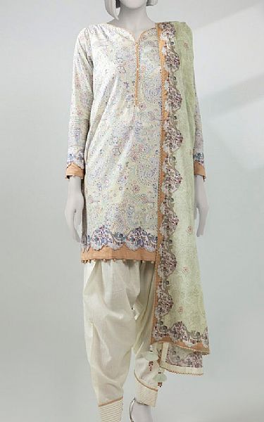 Junaid Jamshed Green Mist Lawn Suit | Pakistani Lawn Dress in USA- Image 1