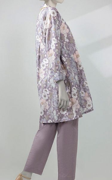 Junaid Jamshed Pastel Purple Lawn Suit (2 pcs) | Pakistani Lawn Dress in USA- Image 2
