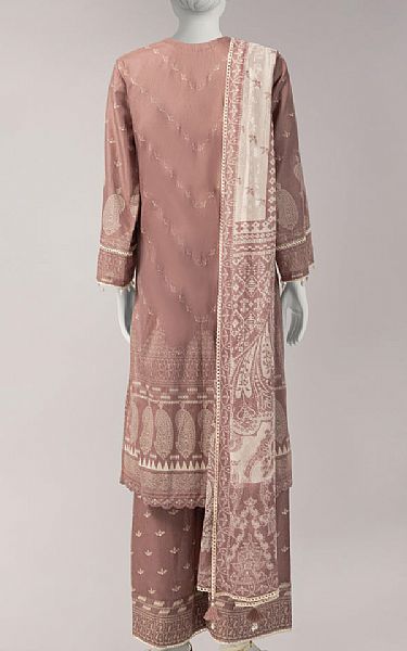 Junaid Jamshed Oriental Pink Lawn Suit | Pakistani Lawn Dress in USA- Image 2