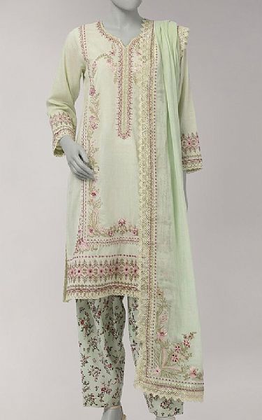 Junaid Jamshed Green Mist Lawn Suit | Pakistani Lawn Dress in USA- Image 1
