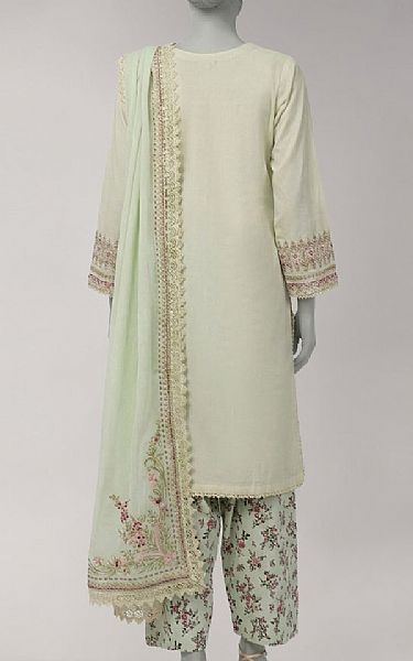 Junaid Jamshed Green Mist Lawn Suit | Pakistani Lawn Dress in USA- Image 2