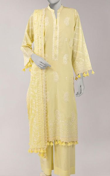 Junaid Jamshed Golden Sand Lawn Suit | Pakistani Lawn Dress in USA- Image 1