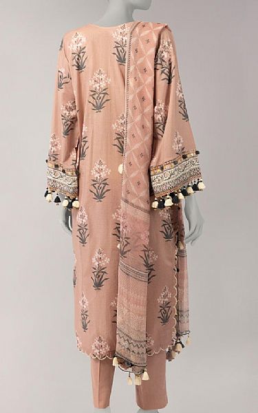 Junaid Jamshed Oriental Pink Lawn Suit | Pakistani Lawn Dress in USA- Image 2