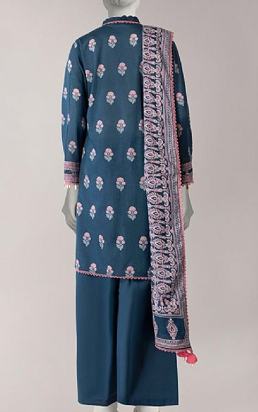 Junaid Jamshed Pickled Bluewood Lawn Suit | Pakistani Lawn Dress in USA- Image 2