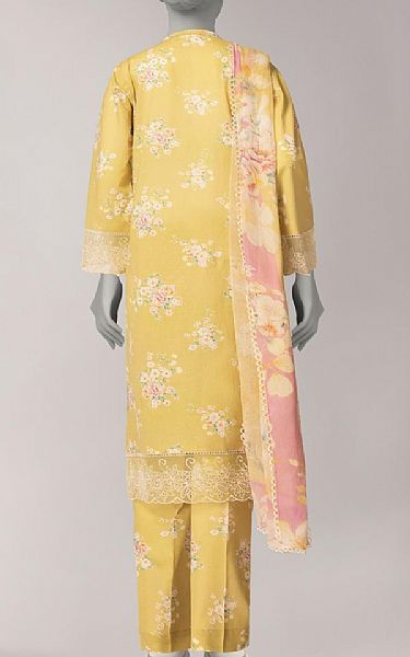 Junaid Jamshed Golden Sand Lawn Suit | Pakistani Lawn Dress in USA- Image 2