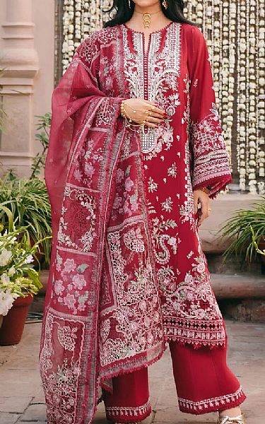 Kahf Scarlet Lawn Suit | Pakistani Lawn Dress in USA- Image 1