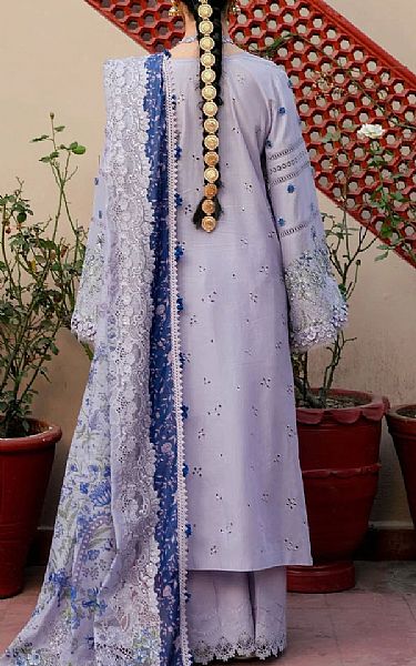 Kahf Lavender Lawn Suit | Pakistani Lawn Dress in USA- Image 2
