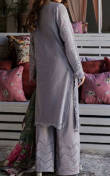 Kahf Oslo Grey Lawn Suit | Pakistani Lawn Dress in USA- Image 2
