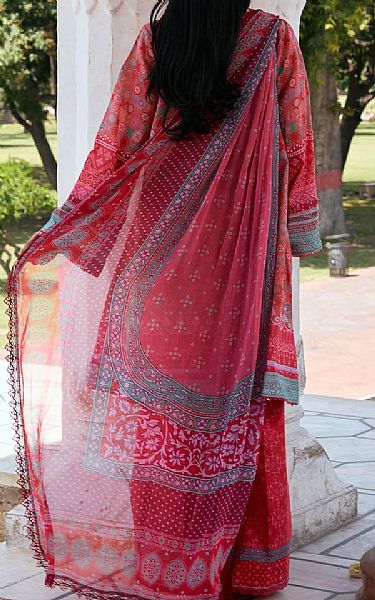 Kahf Orange Lawn Suit | Pakistani Lawn Dress in USA- Image 2