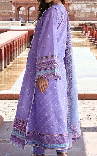 Kahf Purple Lawn Suit | Pakistani Lawn Dress in USA- Image 2