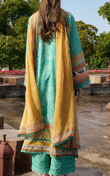 Kahf Aqua Lawn Suit | Pakistani Lawn Dress in USA- Image 2