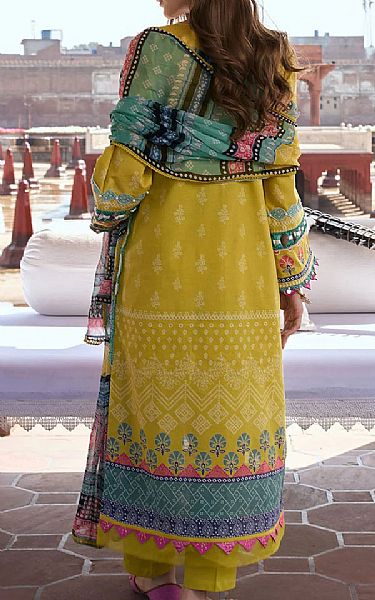 Kahf Olive Lawn Suit | Pakistani Lawn Dress in USA- Image 2