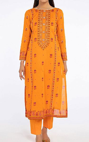 Kayseria Orange Lawn Suit (2 Pcs) | Pakistani Dresses in USA- Image 1