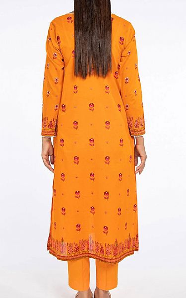 Kayseria Orange Lawn Suit (2 Pcs) | Pakistani Dresses in USA- Image 2