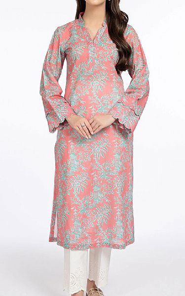 Kayseria Mauvelous Pink Lawn Kurti | Pakistani Dresses in USA- Image 1