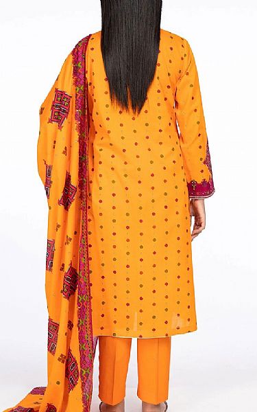 Kayseria Orange Lawn Suit | Pakistani Dresses in USA- Image 2
