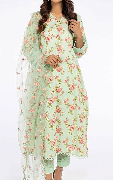 Kayseria Light Green Lawn Suit | Pakistani Dresses in USA- Image 1