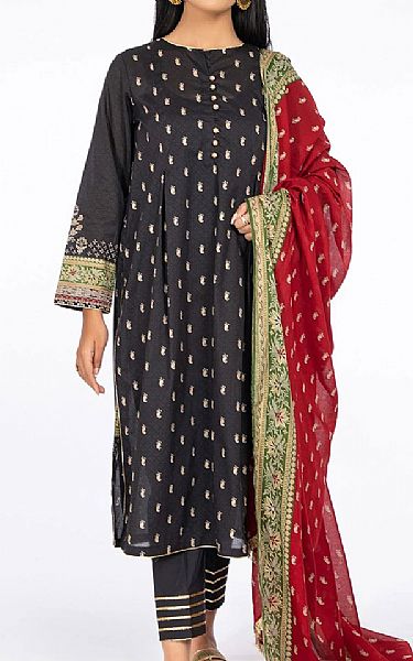 Kayseria Black Lawn Suit | Pakistani Dresses in USA- Image 1