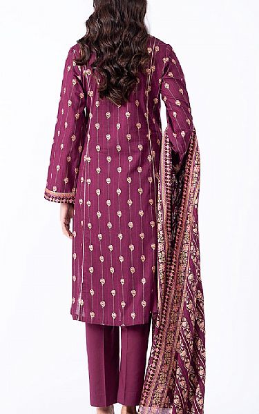 Kayseria Dark Raspberry Lawn Suit | Pakistani Lawn Suits- Image 2