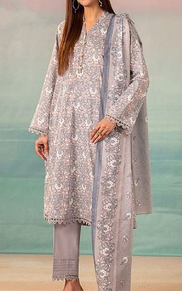 Kayseria Grey Lawn Suit | Pakistani Lawn Suits- Image 1
