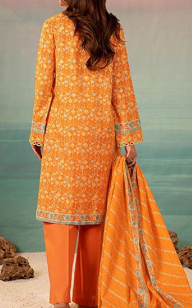 Kayseria Cadmium Orange Lawn Suit | Pakistani Lawn Suits- Image 2