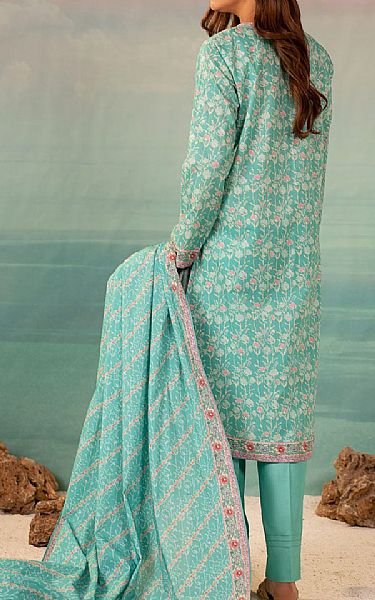 Kayseria Light Turquoise Lawn Suit | Pakistani Lawn Suits- Image 2