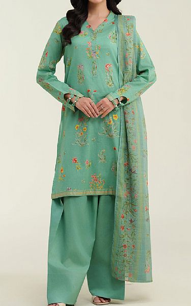 Kayseria Leaf Green Lawn Suit | Pakistani Lawn Dress in USA- Image 1