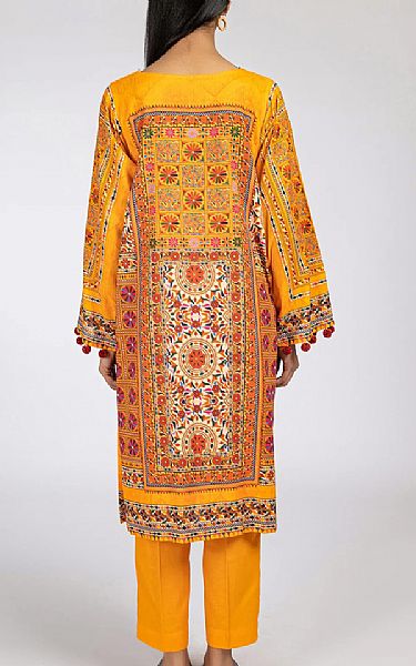 Orange Khaddar Kurti | Kayseria Pakistani Winter Dresses