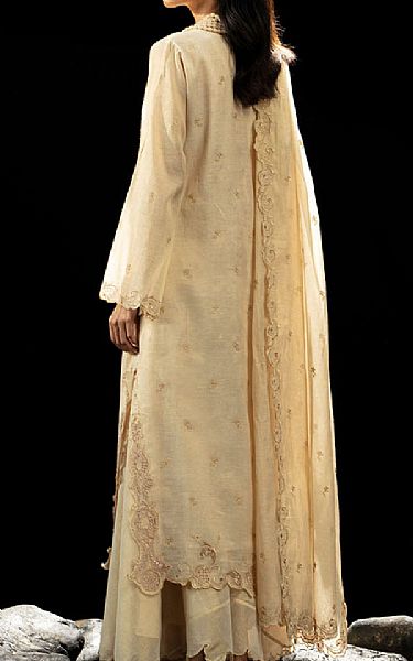 Light Golden Masoori Suit __2 Pcs__ | Kayseria Pakistani Winter Dresses