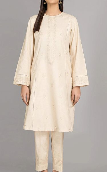 Kayseria Ivory Khaddar Kurti | Pakistani Dresses in USA- Image 1
