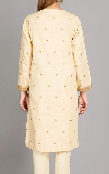 Kayseria Cream Khaddar Kurti | Pakistani Dresses in USA- Image 2