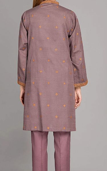Kayseria Mauve Khaddar Kurti | Pakistani Dresses in USA- Image 2