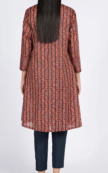 Kayseria Maroon Lawn Kurti | Pakistani Dresses in USA- Image 2
