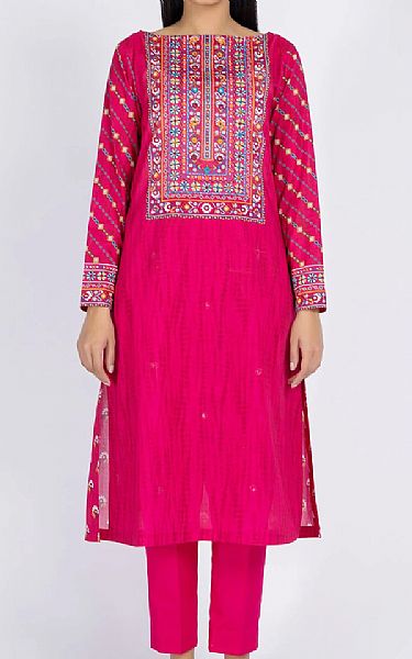 Kayseria Hot Pink Lawn Suit (2 Pcs) | Pakistani Dresses in USA- Image 1