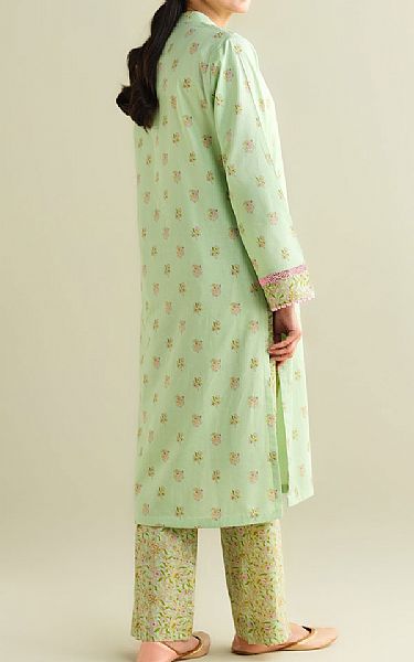 Kayseria Apple Green Lawn Suit (2 Pcs) | Pakistani Lawn Dress in USA- Image 2