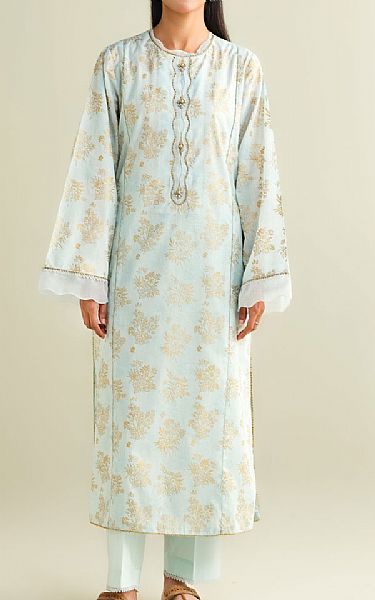 Kayseria Light Turquoise Lawn Suit (2 Pcs) | Pakistani Lawn Dress in USA- Image 1