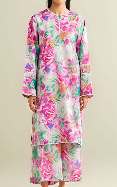 Kayseria Grey/Pink Lawn Suit (2 Pcs) | Pakistani Lawn Dress in USA- Image 1