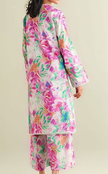 Kayseria Grey/Pink Lawn Suit (2 Pcs) | Pakistani Lawn Dress in USA- Image 2