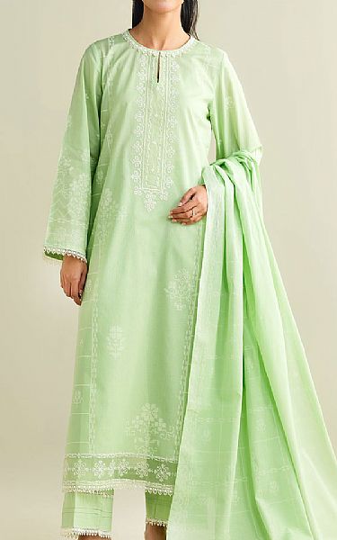 Kayseria Light Green Lawn Suit | Pakistani Lawn Dress in USA- Image 1