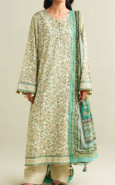 Kayseria Off-white Lawn Suit | Pakistani Lawn Dress in USA- Image 1