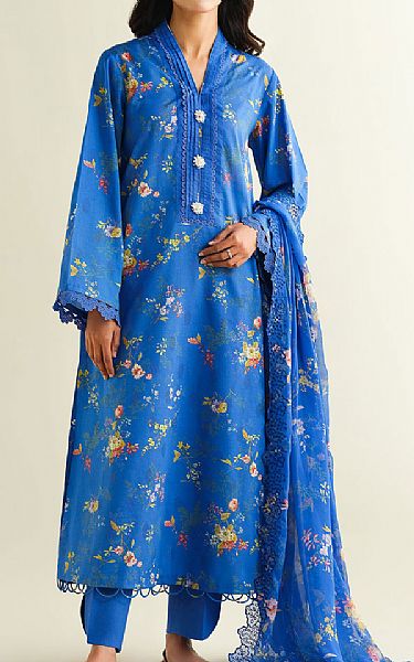 Kayseria Blue Lawn Suit | Pakistani Lawn Dress in USA- Image 1