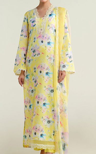 Kayseria Yellow Lawn Suit | Pakistani Lawn Dress in USA- Image 1