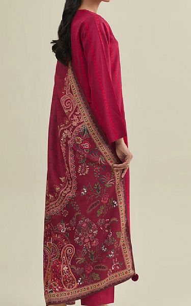 Kayseria Maroon Percale Suit | Pakistani Winter Dresses in USA- Image 2