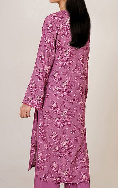 Kayseria Plum Percale Suit (2 Pcs) | Pakistani Winter Dresses in USA- Image 2